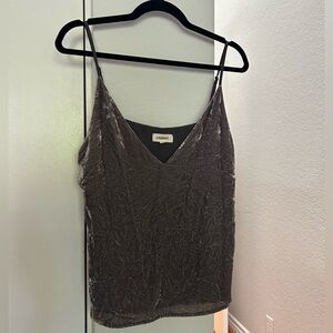 L’agence gray velvet tank top